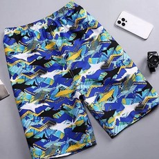 루즈핏 남자 수영복 바지 여름 반바지 비치팬츠 5부