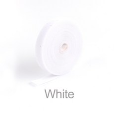 재사용 가능한 나일론 케이블 보관 컴퓨터 데이터 전원 패스너 관리 보호기 프리 컷 5M, 10mmx5m, White