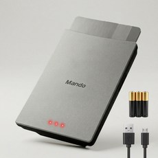 HL만도 무선 건전지형 하이패스 단말기 AP350S, 실버, 단말기 + 거치대 + USB케이블 + 건전지3개