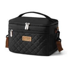 프레오 보냉백 보냉가방 쿨러백 도시락 골프 피크닉 방수, 블랙