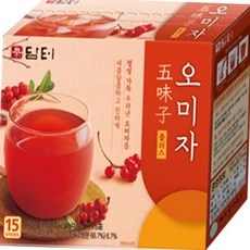 담터 오미자 플러스 차 15스틱 건강차 선물세트 액상스틱 액상차 스틱차, 1, 18g, 15