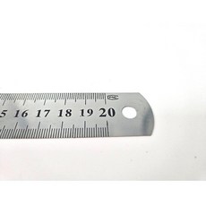 시민경제생활연구원(주) 스틸 철제 쇠 자 20cm 직자 방안자