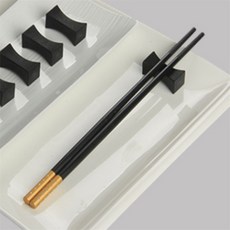 쏘쏘 심플 블랙 수저 받침대 젓가락