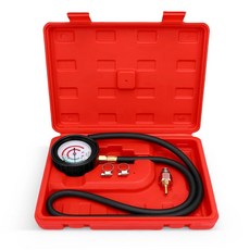 WODHMIEY 압력 테스터 키트 - 촉매 컨버터 막힘 진단 도구 2.5 PSI/바 게이지 1.8m6피트 호스 M 12 / M 18 어댑터 및 자동차 수리용 ABS 케이스, WODHMIEY 압 테스터 키트 촉매 컨버터 막힘 진단