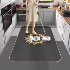 대형 규조토 발매트 싱크대 논슬립 주방매트 주방 40X60 신선한, 1개, R. 새끼 고양이