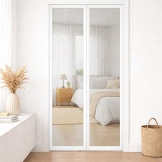 ROYAI ONE 일체자석형 현관 방충망 찢어지지 않는 현관문 모기장 미세 방충망, 흰색