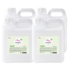 (청포도향) 러브맘 핸드워시 거품비누 손세정제 Foam Soap 4L 대용량 벌크 청포도향, 4개