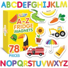 Curious Columbus Magnetic Objects and Letters. Set of 78 Foam Magnets Including 52 Pictures and 2, 1개