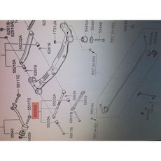 현대자동차 투산 06년 이후 후 서스펜션 암 기아자동차 스포티지 06년 이후 55220-2E010 조수석 롤링 방지 뒤틀림 방지 552202E010, 1개, 투산 04