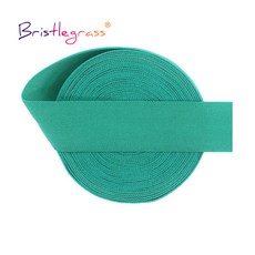 BRISTLEGRASS 10 야드 20mm 솔리드 매트 반짝이는 접이식 탄성 스판덱스 밴드 테이프 속옷 드레스 DIY 바느질 트림, Jade, 10 Yards, 1개