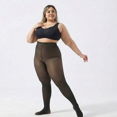 검정 여성 타이즈 보온 팬티스타킹 압박복 빅사이즈