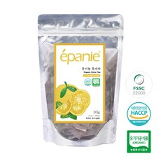 에빠니 유기농 전통차 유자차 20티백 1.5g 삼각티백 국내산 건강차, 단품