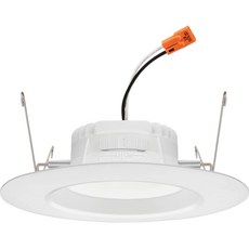 레트로핏 스마트 다운라이트 RGBW M6 10.2cm 4인치 매트화이트, 단일 5/6인치 표준 전환형 화이트