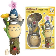 ENSKY豆豆龍貓疊疊樂公仔，宮崎駿吉卜力正版授權，日空版精緻模型，桌面裝飾擺件, 1個