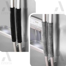 햇살맛집 긴손잡이 커버 2p 냉장고손잡이커버, 그레이