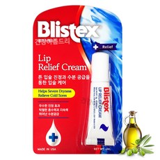 블리스텍스 립 릴리프 크림 립밤, 6g, 6ml, 1개
