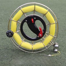 연 휠 연날리기 휠베어링 핸드 브레이크 스텐 공원 릴, 25핸드브레이크더블가이드1000m3가닥, 1개