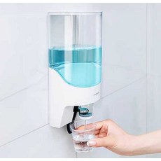 가정용 가글디스펜서 화장실 푸시 세탁세제 구취 제거제 케이스 가글통, 4. 2개입 투명-화이트