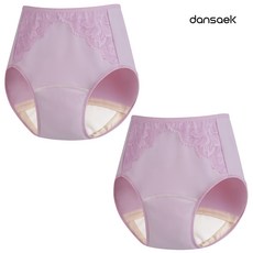 [1+1] 단색 요실금 70cc 쉬펜드 가드업 빨아입는 논샘 안심팬티 레이스 2p 세트 (대용량 흡수 방수 위생팬티 여자 요실금팬티 효도 엄마선물)