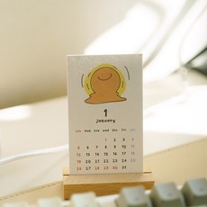 아무날 2026 미니 낱장 카드 달력 스마일 명함달력, 1개, 2026년 달력