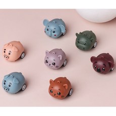 움직이는 동물자동차 미니카 풀백자동차 달란트 미니자동차 장난감 판촉물, 1개