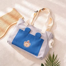 高顏值外出便攜貓包輕便款大容量可愛露頭斜挎包幼貓幼犬小手提袋, 1個, 藍色