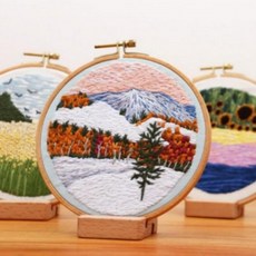 자수 풍경 diy 패키지 집콕 장식 키트 프랑스자수, 풍경7