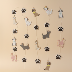 포아틀리에 강아지 생일 파티 가랜드 반려견 생일 장식 종이 파티용품, 1개, Vetical dog 강아지 세로, 1개