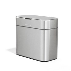 Simplehuman 퇴비 캐디 탈착식 및 조리대 통 4리터 / 1.06갤런 브러시드 스테인리스 스틸, Brushed