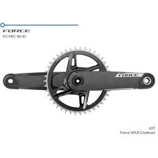 SRAM FORCE E1 XPLR 單盤曲柄組 FC-FRC-1W-E1 12速/13速, 736.003 170mm, 1個