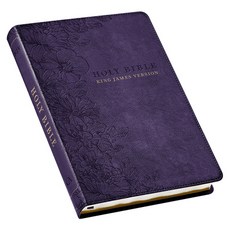 (영문도서) KJV Holy Bible Thinline Large Print Faux Leather Red Letter Edition - Thumb Index & Ribbon M... Leather, Christian Art Gifts, English, 9781642728705