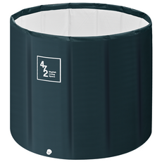 샵472 접이식 욕조 이동식 간이 원터치, 1개, 다크 그레이