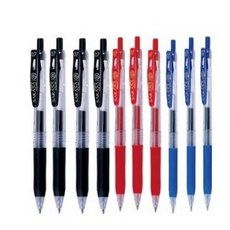 제브라 중성펜 사라사클립 JJB15 0.7mm, 3색, 10개