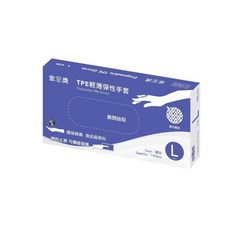 金亞琖 TPE輕薄彈性手套 100入, 1個, TPE輕薄彈性手套 S 100入