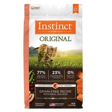 Instinct 原創系列 無穀配方 鮭魚 貓糧 全貓糧，Omega脂肪酸亮毛護膚，無穀易消化，全齡貓適用, 4.5kg, 1個, 乾魚