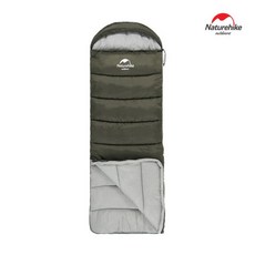 네이처하이크 U150 후드 침낭 할로화이버 사계절 풀오픈 결합 연결가능, 브라운 [64381], 브라운 [64381]