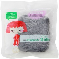 엄마바바 곤약스펀지 사각 오리지널, charcoal, 1개