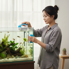 [케이에이치컴즈]자석식 아쿠아리움 유리 청소 도구 이끼 제거기