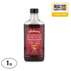 홀섬 스위트너스 유기농 무가공 블루 아가베 과즙, 525g, 1개