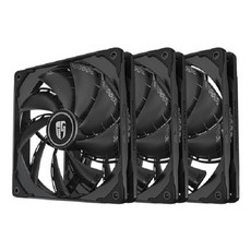 딥쿨 브라보텍 GAMER STORM TF140S 케이스쿨러 BLACK 3p, 3개