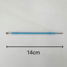 고주파 전기소작기 전극 팁 침형 편도형 전기응고 동물용 부품, 1개, O_14cm구형(구경5mm)