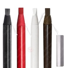 4피스 믹스 방수 롱래스팅 브로우 호환[호환]펜슬 필 오프 눈썹 브러시 포함 영구 메이크업 도구 내추럴 마이크로블레이드 용품 색상 [호환]