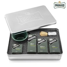 Proraso 쉐이빙 메탈 키트 Cypress&Vetyver 6종 케어 세트, 1개