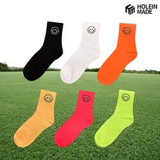 네온 스마일 형광 여성골프양말 골프삭스, 스마일삭스_화이트, 1개