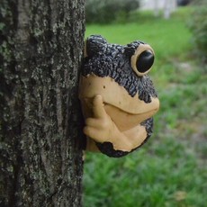 나무 개구리 레진 장식품 정원 마당 장식용 등반 1. Tree hugging frog