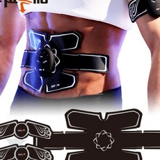 가정용 무선 전기 자극 복부 근육 운동 보조 기구 뱃살 코어 강화 홈트 마사지, 상세페이지 참조, 배쏙파워 EMS 마사지기