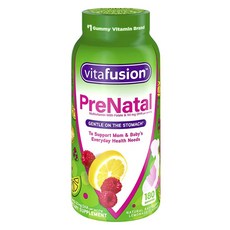 Vitafusion 孕婦綜合維他命含葉酸 & 50mg DHA 檸檬水口味軟糖, 1個, 180錠
