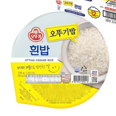 오뚜기 흰밥, 210g, 12개