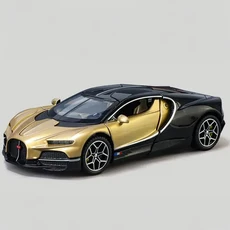 1:32 Bugatti Tourbillon V16 Supercar 합금 금속 다이캐스트 모델 자동차 어린이 장난감 미니 GT 컬렉션, 05 Gold, 1개