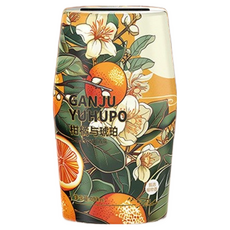 空氣清新香氛小香墩 空氣清新劑 擴香瓶 浴室/廁所除臭神器 室內芳香劑 鞋子除臭【JJ0924】, 1個, 50ml, 柑橘與琥珀